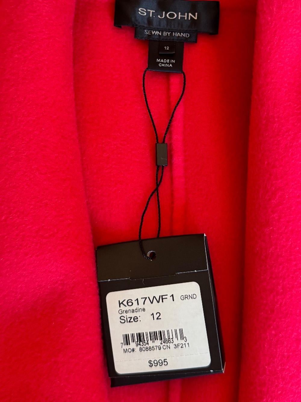 St. John Wool & Cashmere Shawl Collar Coat US12 NWT - Picture 6 of 11